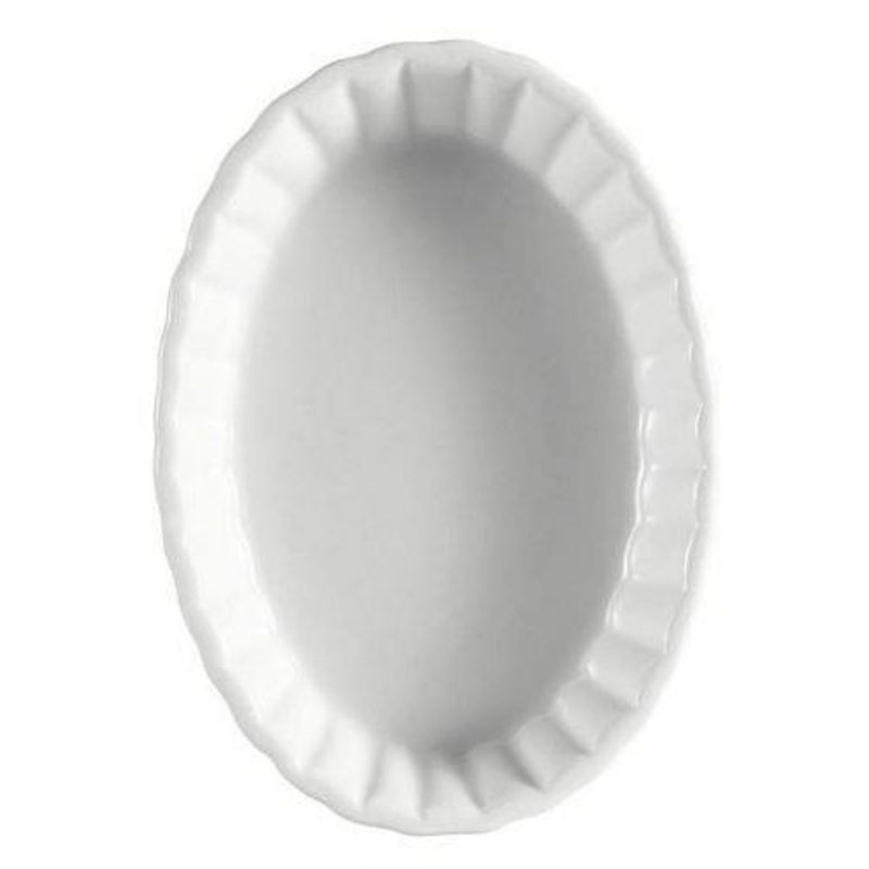 6in Oval Creme Brulee Dish – White