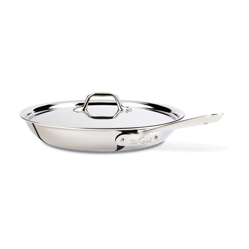 All Clad D3 – Fry Pan w/Lid Stainless