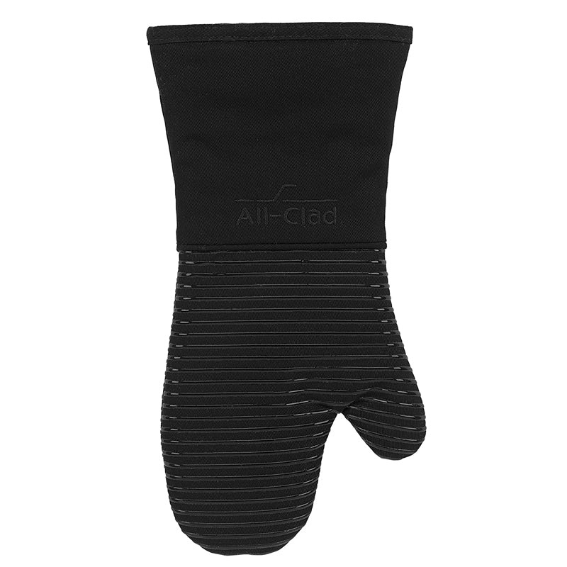 All-Clad – Silicone Treated Oven Mitt – Black