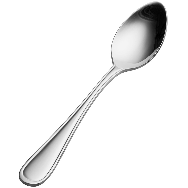 Bon Chef S300 Tuscany 6 5/16″ 18/10 Stainless Steel Extra Heavy Teaspoon – 12/Pack