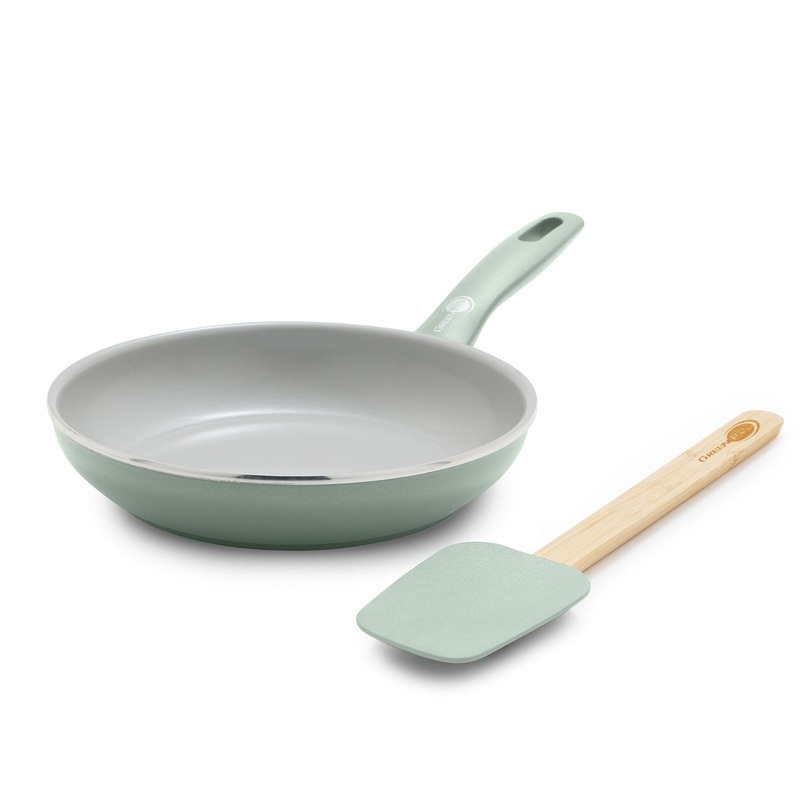 Dover Ceramic Nonstick 8″ Frypan with Spatula | Pastel Green