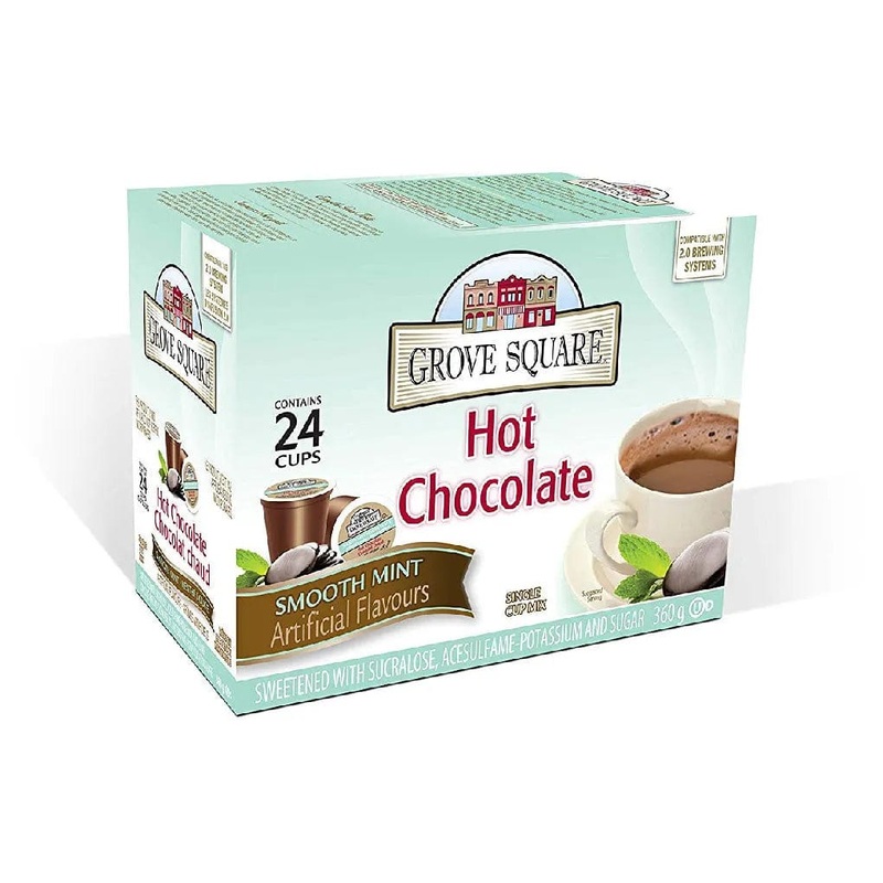 Grove Square Mint Hot Chocolate Single Serve Pods (Case of 96)