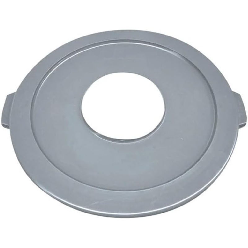 Round Trash Can Center Opened Lid – Wastebasket Garbage Bin Lid Recycling Bin Cover Kitchen Bathroom Bedroom Office Trash Can