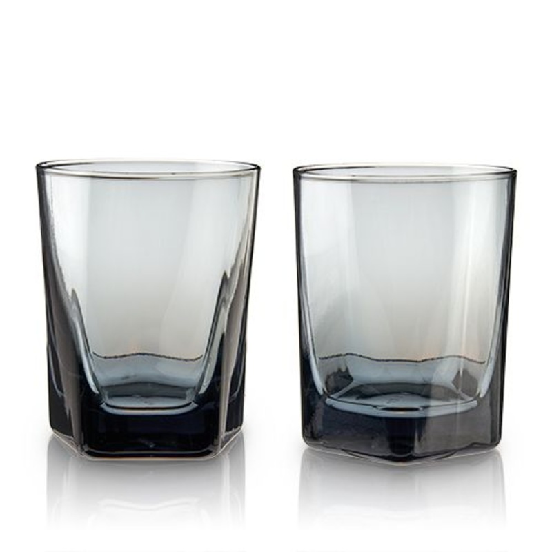 Smoke Old Fashioned Glass – 2 Pc Set