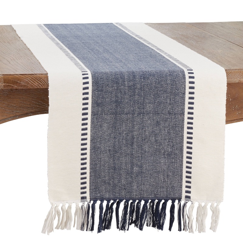 Stripe Runner – Natural Navy Blue