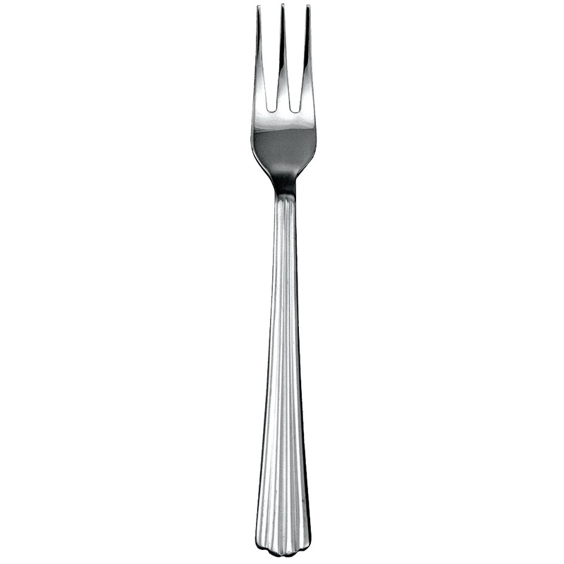 Walco 4915 Hyannis 5 7/16″ 18/10 Stainless Steel Extra Heavy Weight Cocktail Fork – 12/Pack