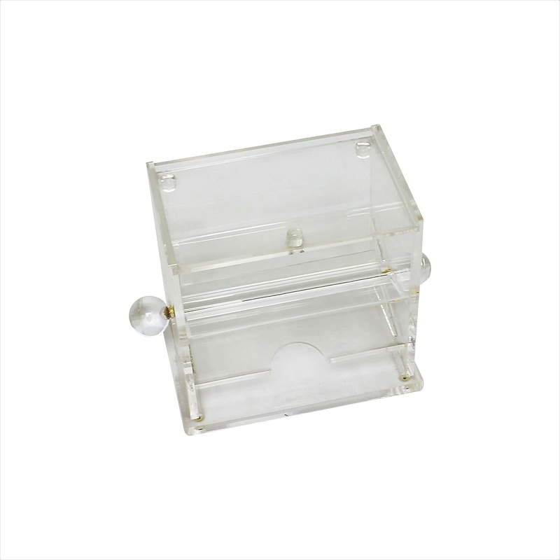 Acrylic Stirrer Dispenser Clear Color 7-5/8″ x 4-1/8″ x 5-5/8″- Countertop Organizer Coffee Stirrer Dispenser Storage for Plastic and Cocktail Drink Stirrers for Restaurant or Home