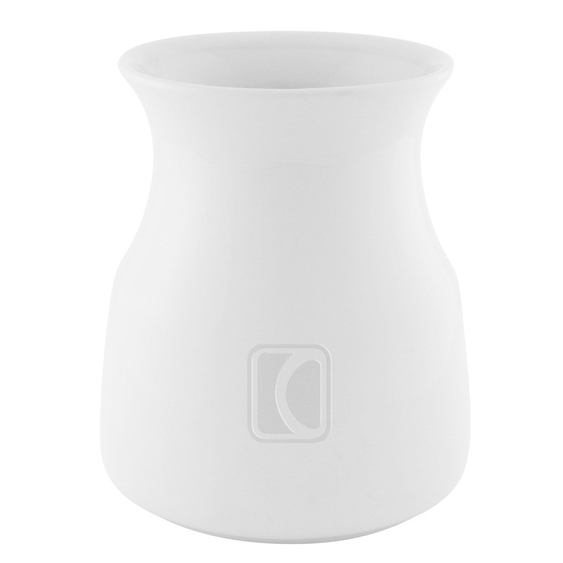 Chantal Hourglass-shaped Utensil Crock, Glossy White