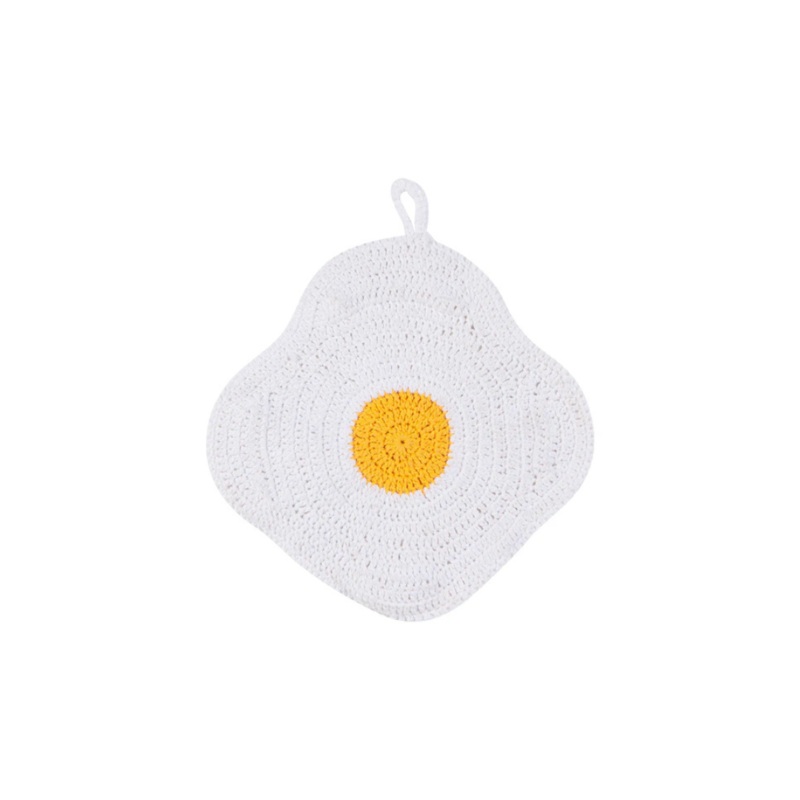 Crocheted Trivet – Egg
