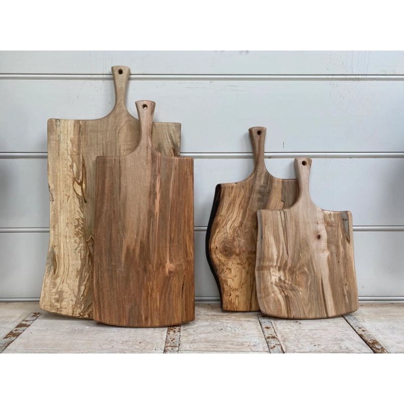 Peterman’s 18″ Ambrosia Maple Serving Board w/ Handle