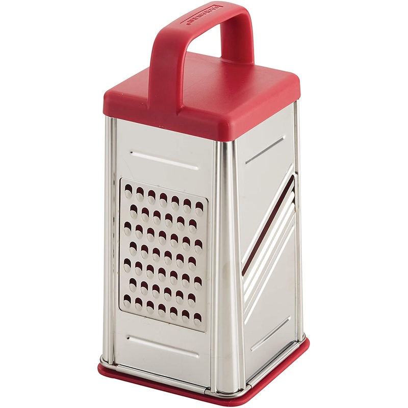Rachael Ray Tools and Gadgets Stainless Steel Box Grater, Red