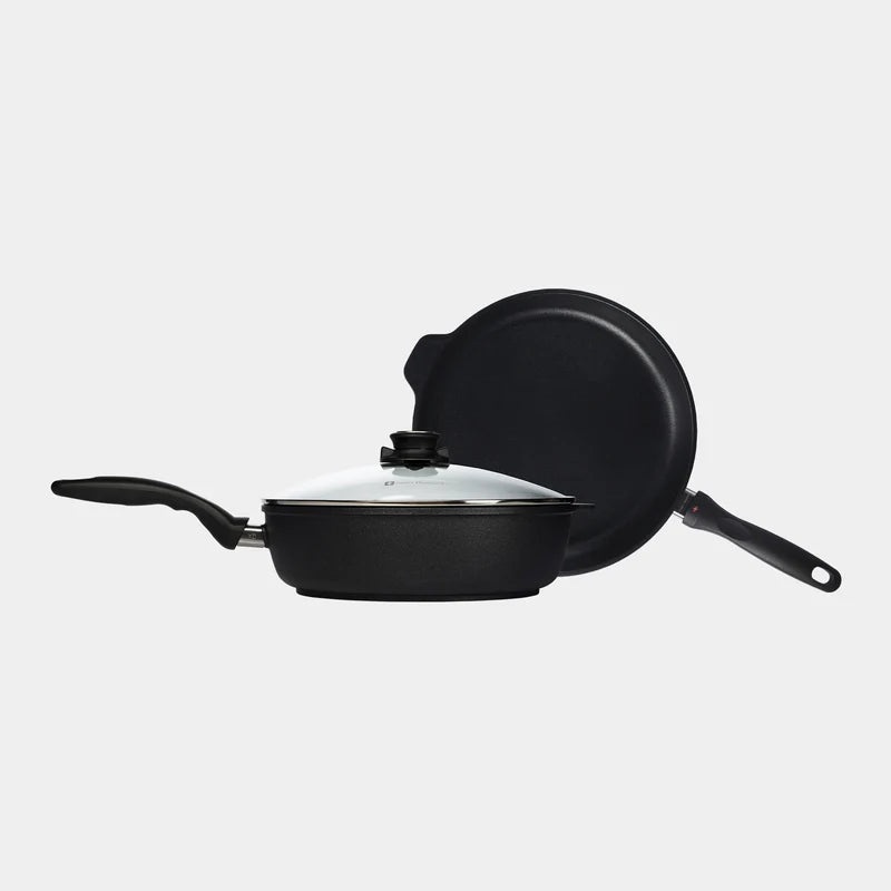 Swiss Diamond – XD Nonstick 3-Piece Set; Fry Pan & Saute Pan