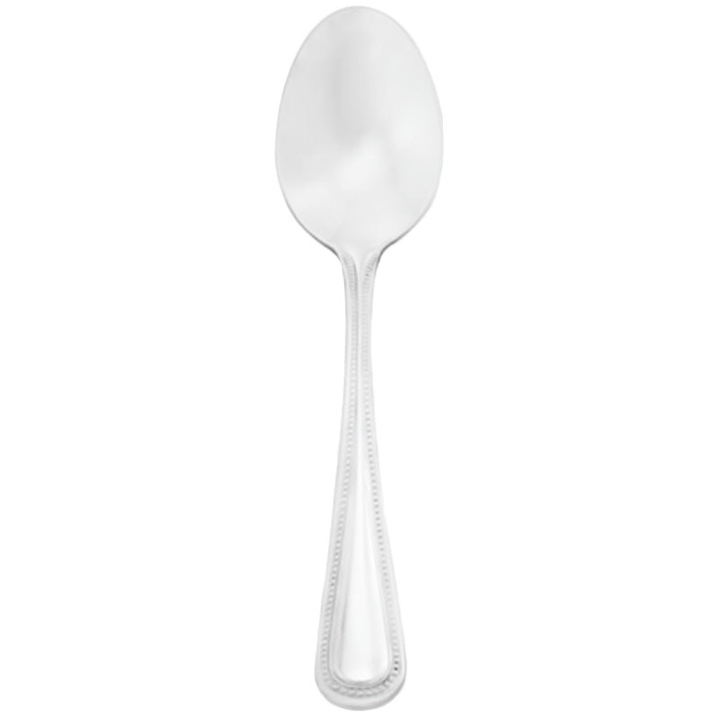 Walco 9229 Classic Bead 4 3/8″ 18/10 Stainless Steel Extra Heavy Weight Demitasse Spoon – 12/Pack