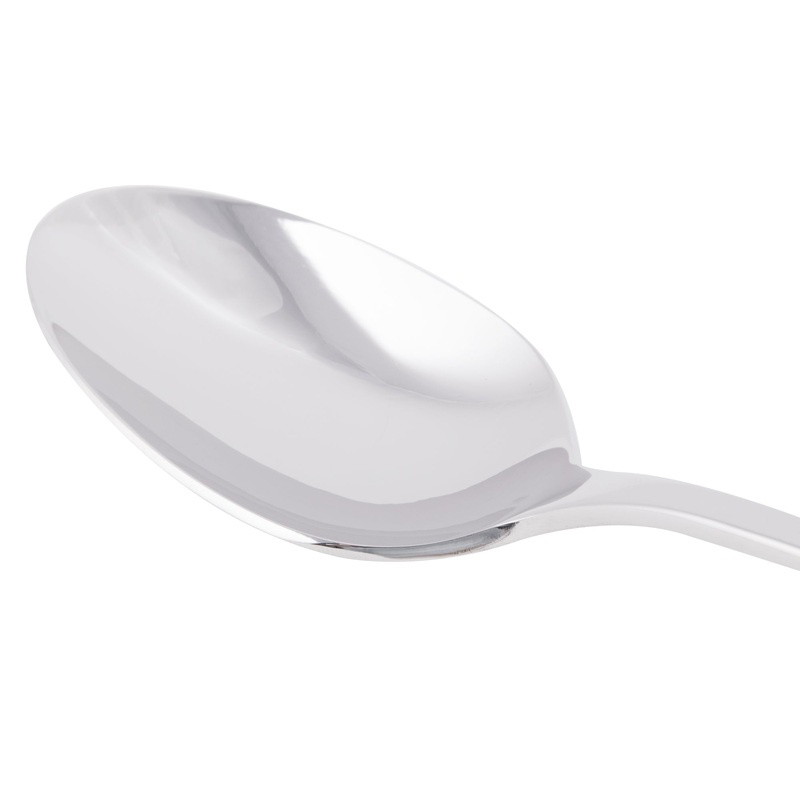 World Tableware 971 002 Aspen 7″ 18/8 Stainless Steel Extra Heavy Weight Dessert Spoon – 12/Pack