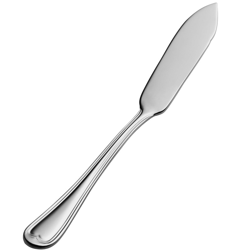 Bon Chef S613 Victoria 6 3/4″ 13/0 Stainless Steel Butter Knife – 12/Pack