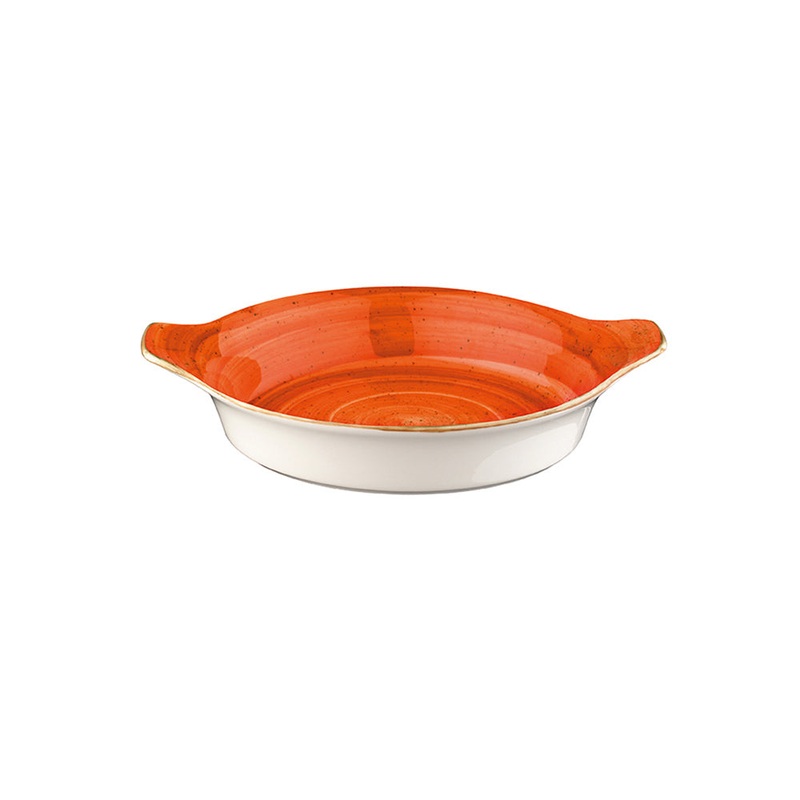 Terracota dia.8.5″ h:1.5″ 15 oz. Round Terracotta Porcelain Oven Dish