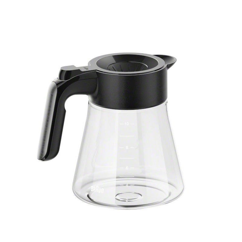 Braun MultiServe 10-Cup Replacement Glass Carafe – Black