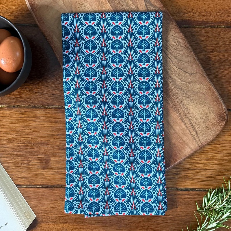 New Wing Studio – Tea Towel Winter Forest