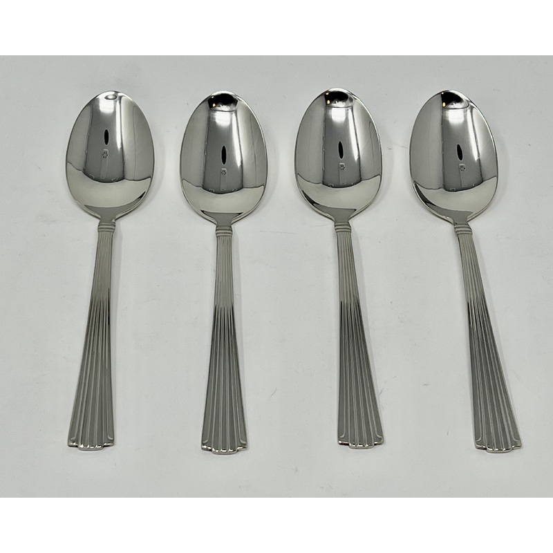 Reed & Barton Highbridge Set of 4 Dinner Spoons 18/10 Stainless 7 1/4″