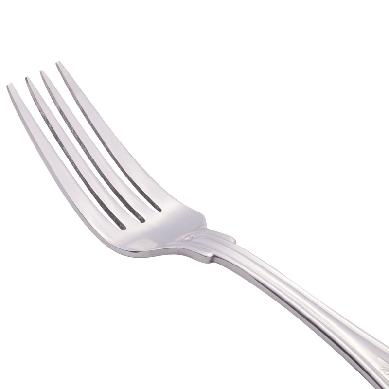 World Tableware 244 039 Kings 5 5/8″ 18/0 Stainless Steel Heavy Weight European Dinner Fork – 12/Pack