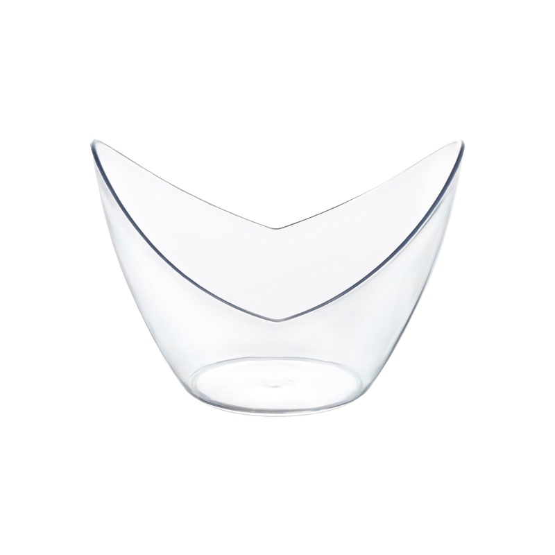 2 oz. Clear Small Disposable Plastic Concave Cups