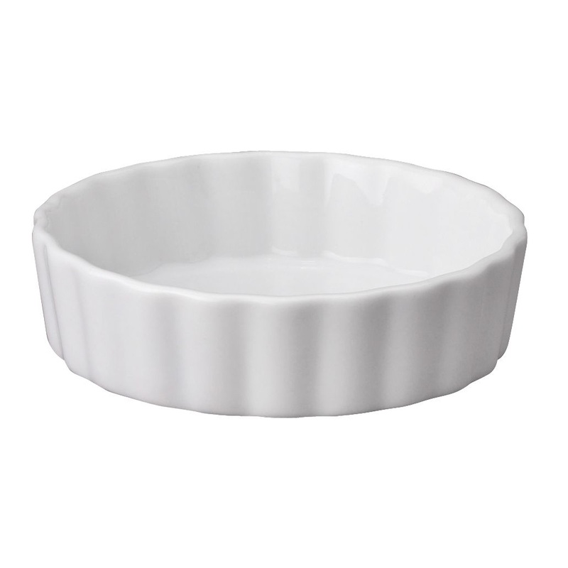 HIC Ceramic 4″ Round Quiche Dish