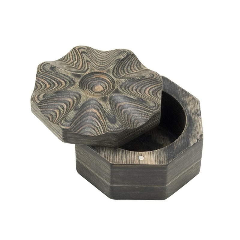 Island Bamboo Salt Box – Black