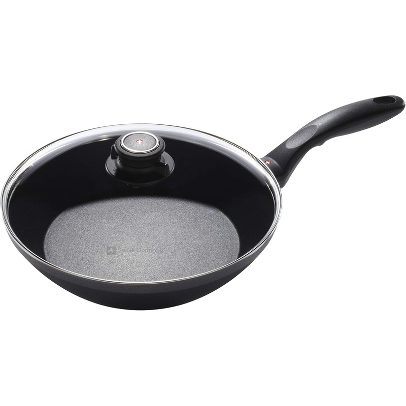 Swiss Diamond – 9.5″ EDGE Stir Fry Pan w/Glass Lid