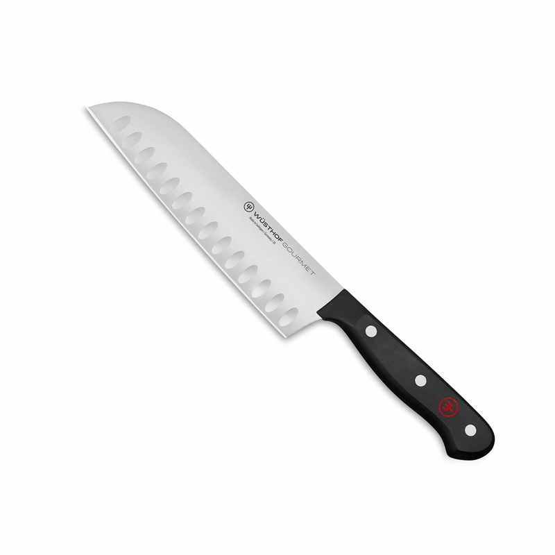 Wusthof Gourmet – 7″ Santoku Knife w/Hollow Edge