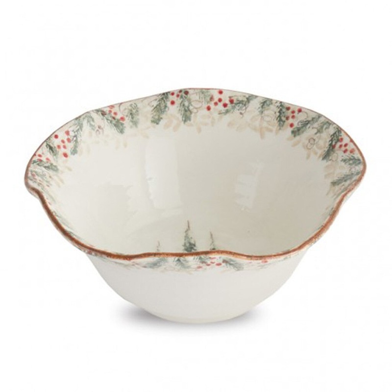 Arte Italica Natale Serving Bowl