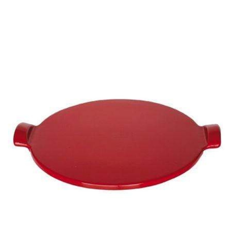 Emile Henry 14.5in Round Baking Stone, Red