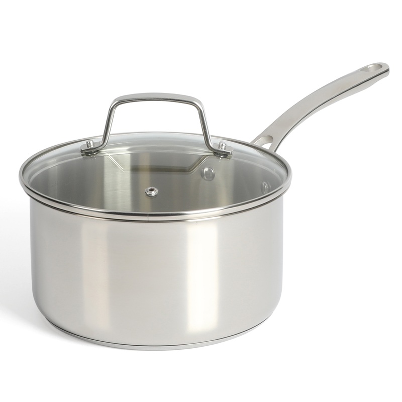 Martha Stewart Castelle 3.5-Quart Stainless Steel Sauce Pan