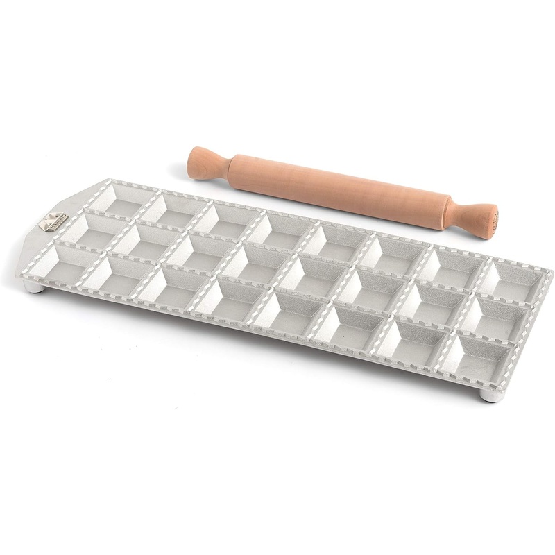 Ravioli Mold by Marcato, Made in Italy, Makes 24 Square Raviolis, 2-Inch