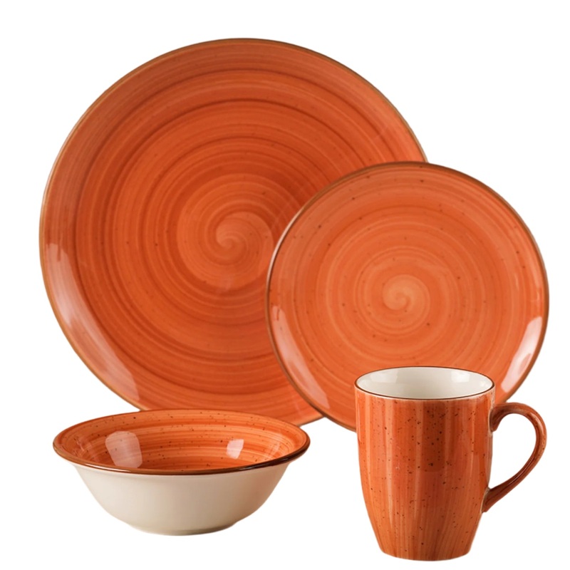 Terracota Collection 4-Piece Dinnerware Set For 1