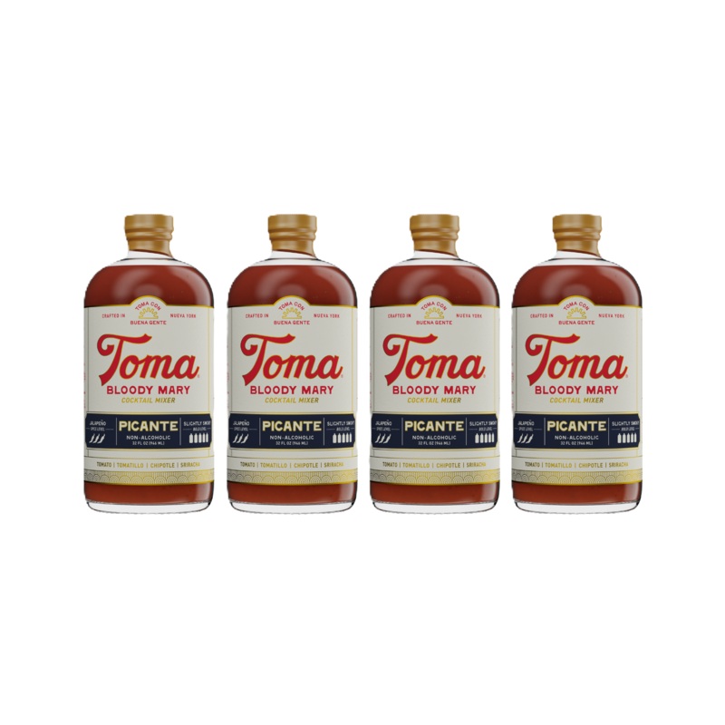 Toma Bloody Mary Picante (8oz) 4-PACK by Toma Bloody Mary Mixers