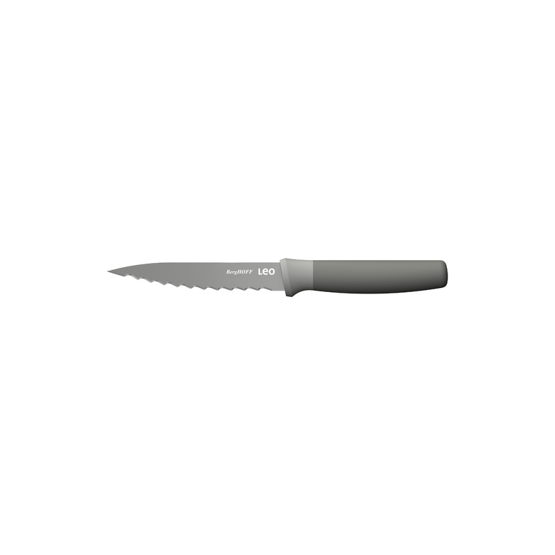 BergHOFF Balance Nonstick Stainless Steel Serrated Utility Knife 4.5″, Recycled Material