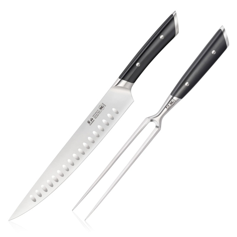 Cangshan HELENA Series German Steel Forged 2-Piece Carving Set, Multiple Colors