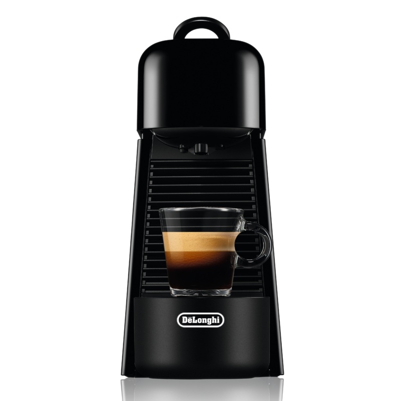 Nespresso Essenza Plus Espresso Machine by DeLonghi with Aeroccino – Black