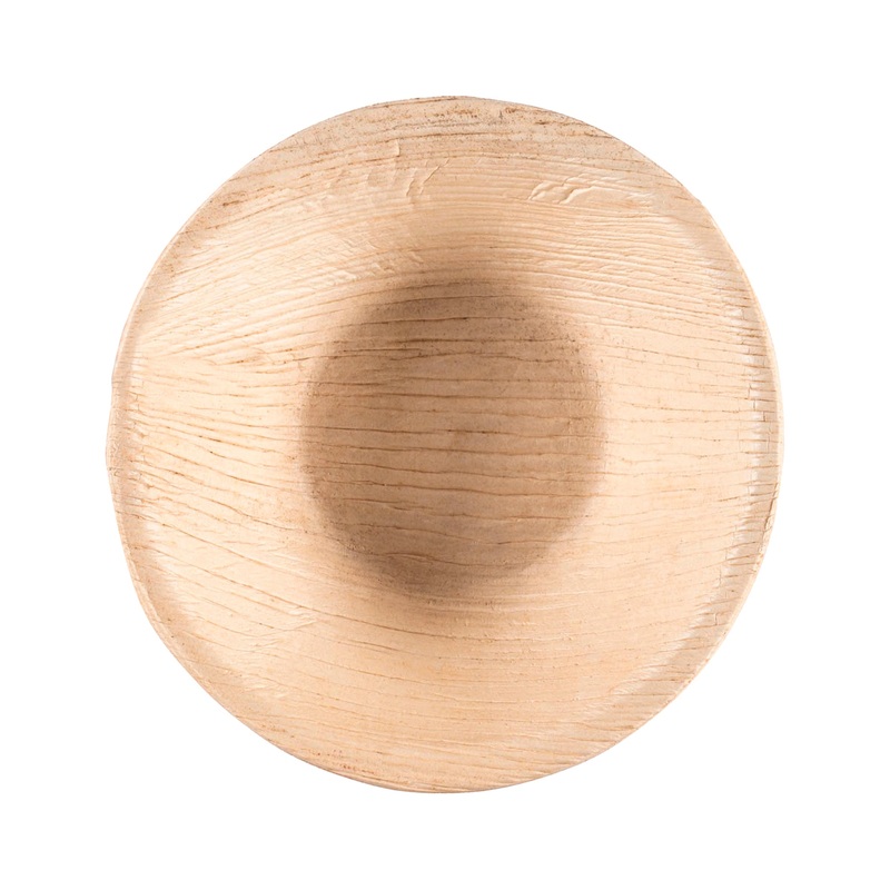 Round Palm Leaf Eco Friendly Disposable Soup Bowls (8 oz.)