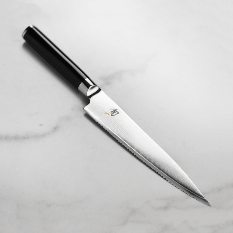 Shun Classic 6″ Serrated Utility/Tomato Knife