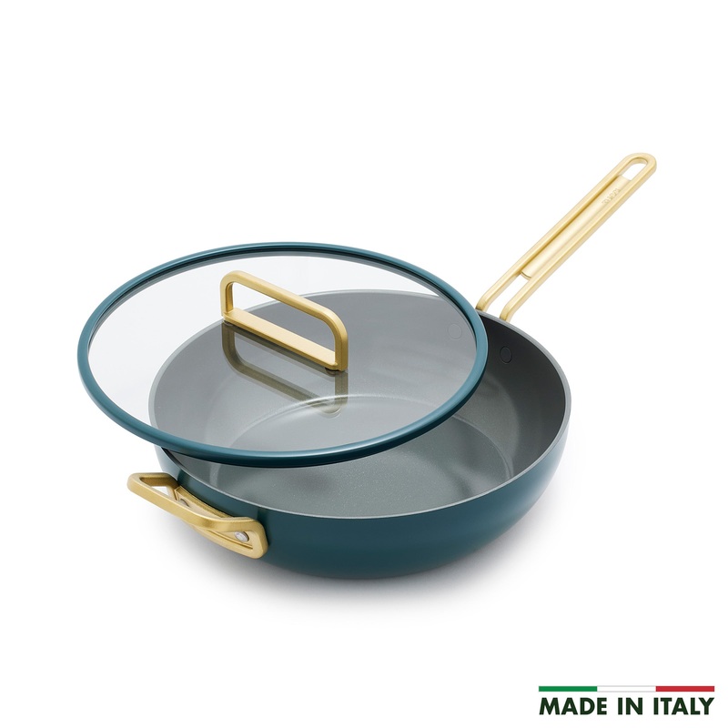 Stanley Tucci Ceramic Nonstick 4.5-Quart Stanley Pan Jr. | Venetian Teal
