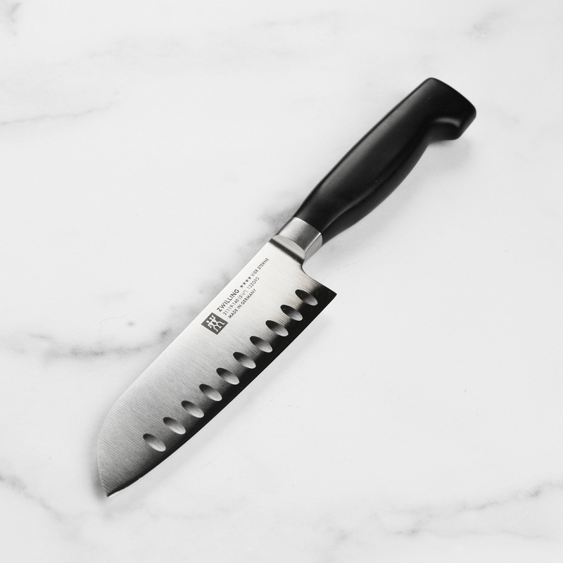 Zwilling Four Star 5.5″ Hollow Edge Santoku Knife