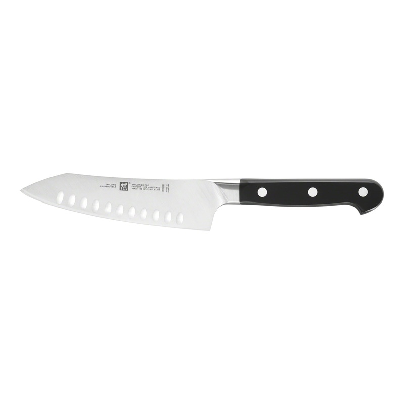 Zwilling J.A. Henckels Zwilling Pro 5.5″ Hollow Edge Rocking Santoku Knife