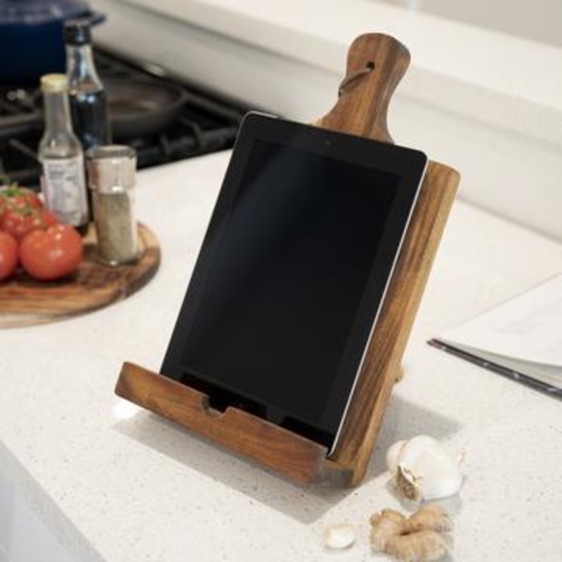 Acacia Wood Tablet Cooking Stand