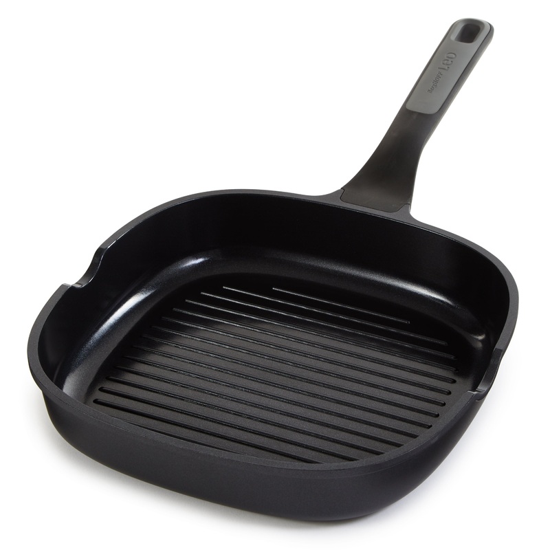 BergHOFF Leo Stone+ Nonstick Ceramic Grill Pan 10.25″, Recycled