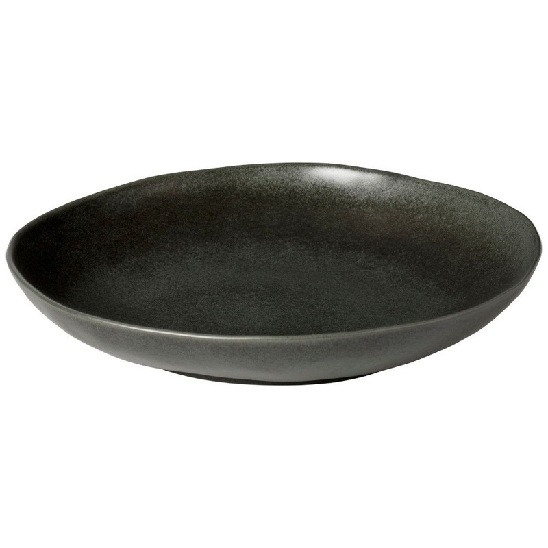 Livia Serving Bowl 14″ Matte Black