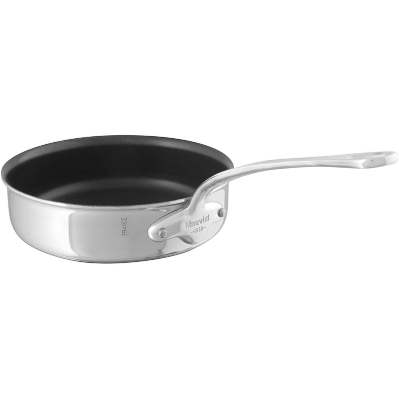 Mauviel M’Cook Stainless Steel Nonstick Saute Pan, 9.4 Inch