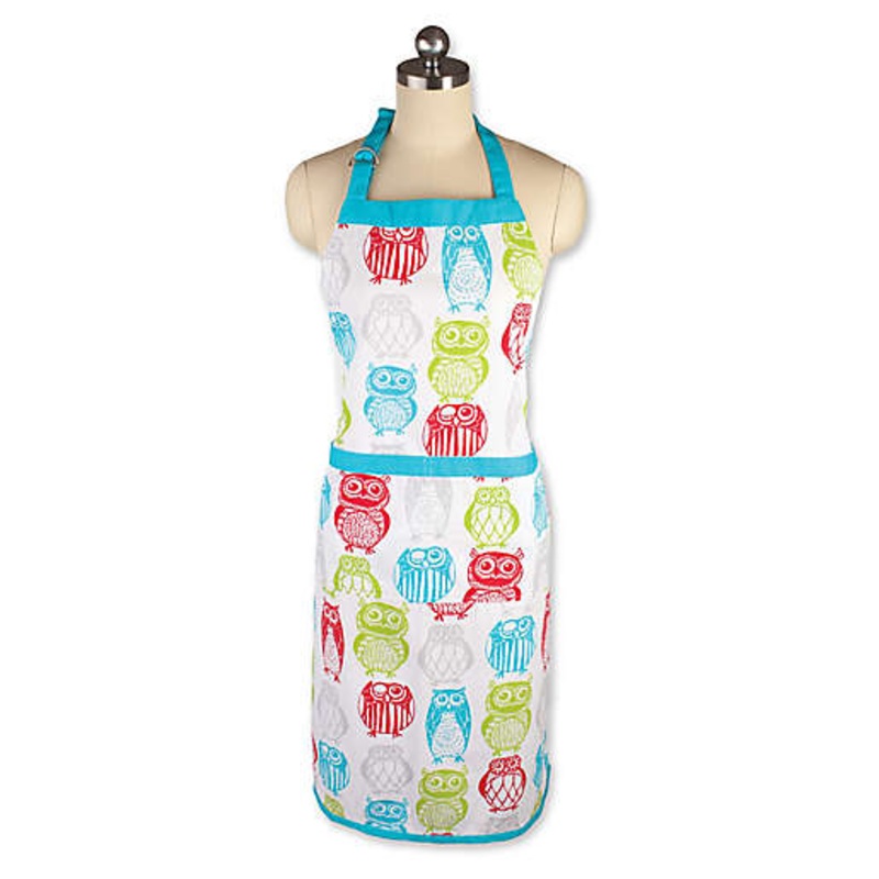 MU Kitchen- Apron- Happy Owls