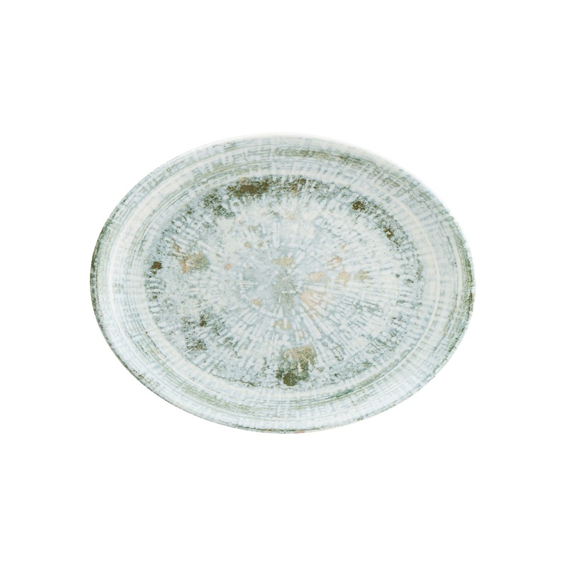 Odette 14.25″ x 11″ x h:1.25″ Oval Decorated Porcelain Platter