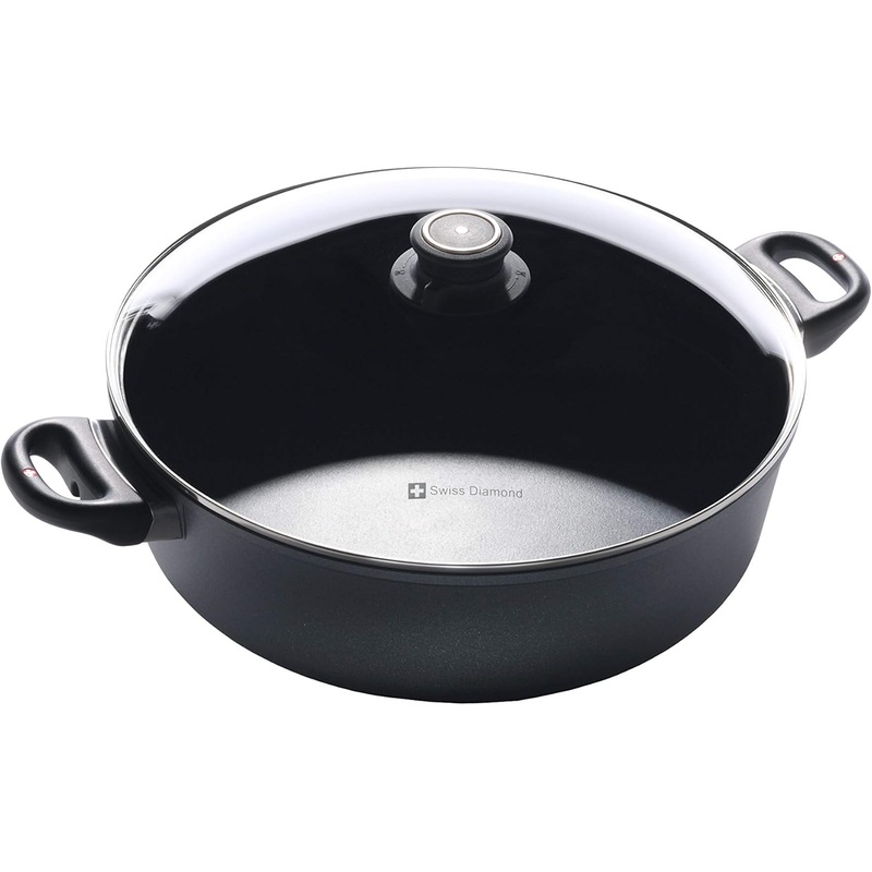 Swiss Diamond – 12.5″ Induction Braiser w/Glass Lid